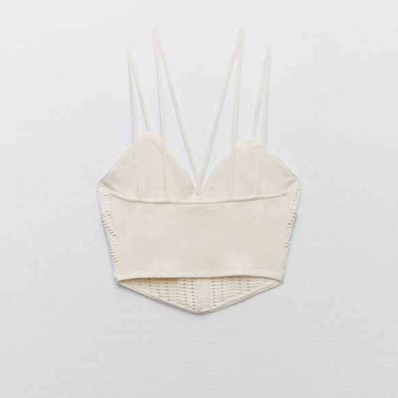 VDAY SPL ZARA MESH CORSETRY-INSPIRED TOP - Picture 10 of 12